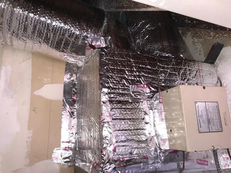 Furnace after cleaning and insulation